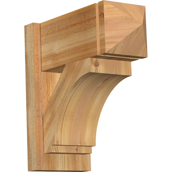Ekena Millwork Imperial Rough Sawn Arts and Crafts Outlooker, Western Red Cedar, 8"W x 18"D x 18"H OUT08X18X18IMP03RWR - main
